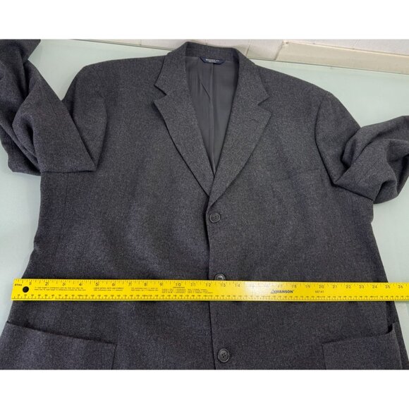 Brooks Brothers 346 Sport Coat Jacket Blazer 50R Three Button Gray 100% Wool - Picture 7 of 9